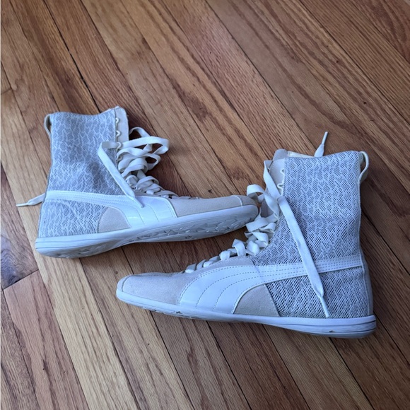 Puma Eskiva Boxing Wrestling Boots ivory Stylish High-Top Sneaker vintage main image 6
